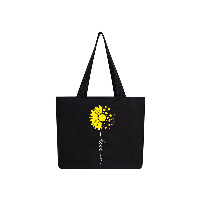 sunflower black bag